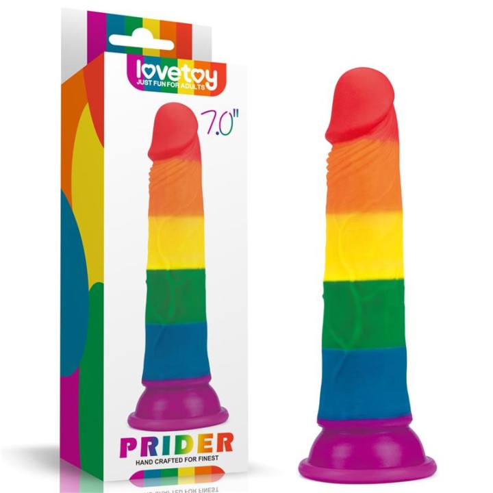 Dildo Prider 7 Silicona Líquida LGBT